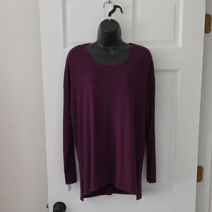 Banana Republic Purple Crew Neck Sweater